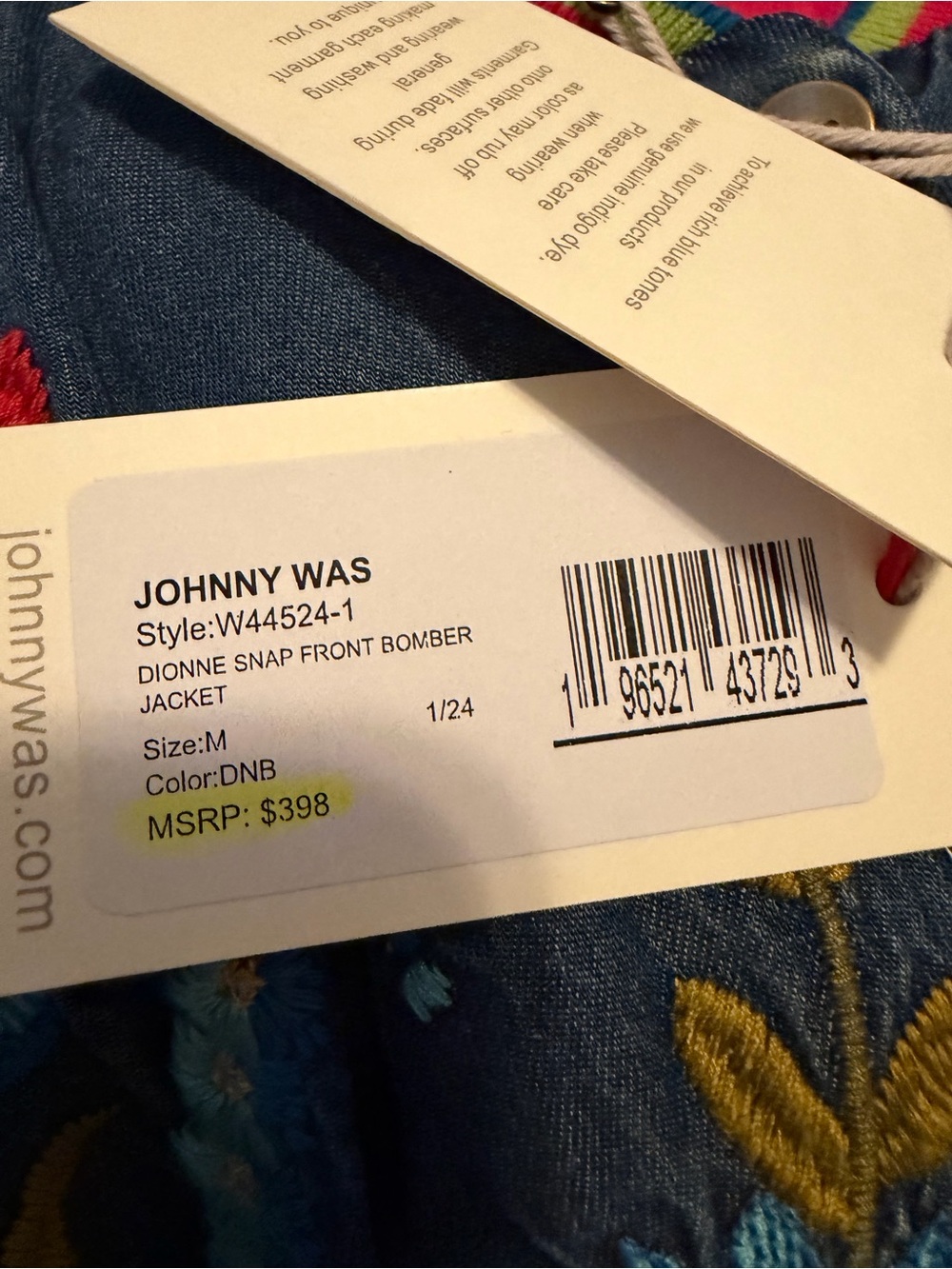 Johnny Was jacket - Picture 4 of 4